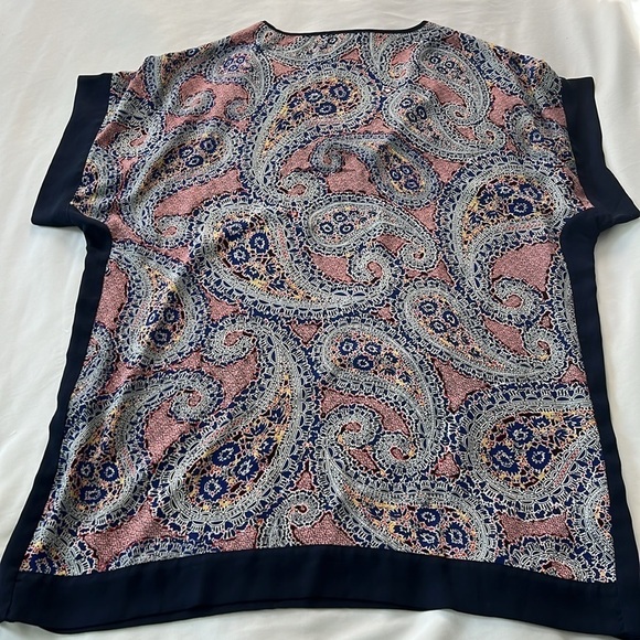 J. Crew Paisley/Navy Tunic - Picture 3 of 3